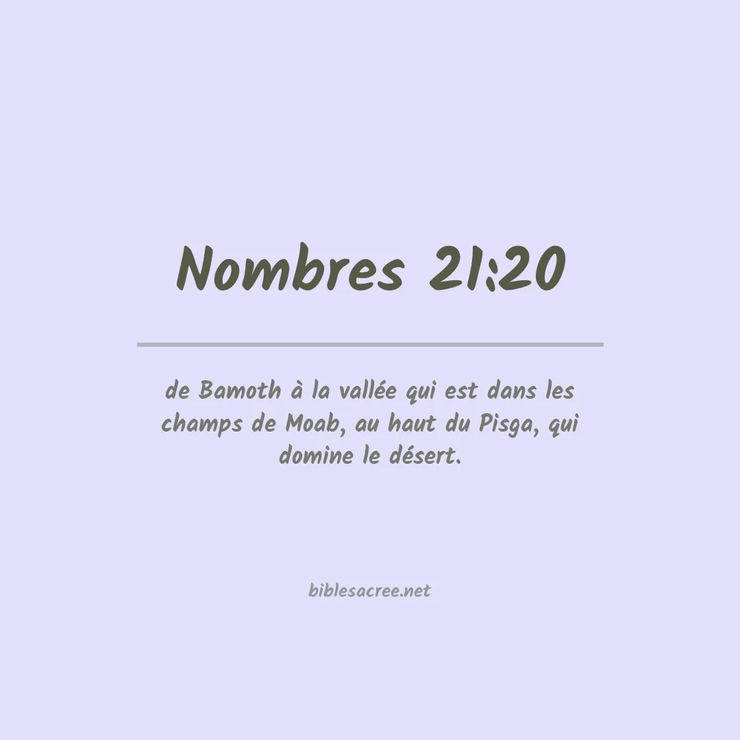 Nombres - 21:20