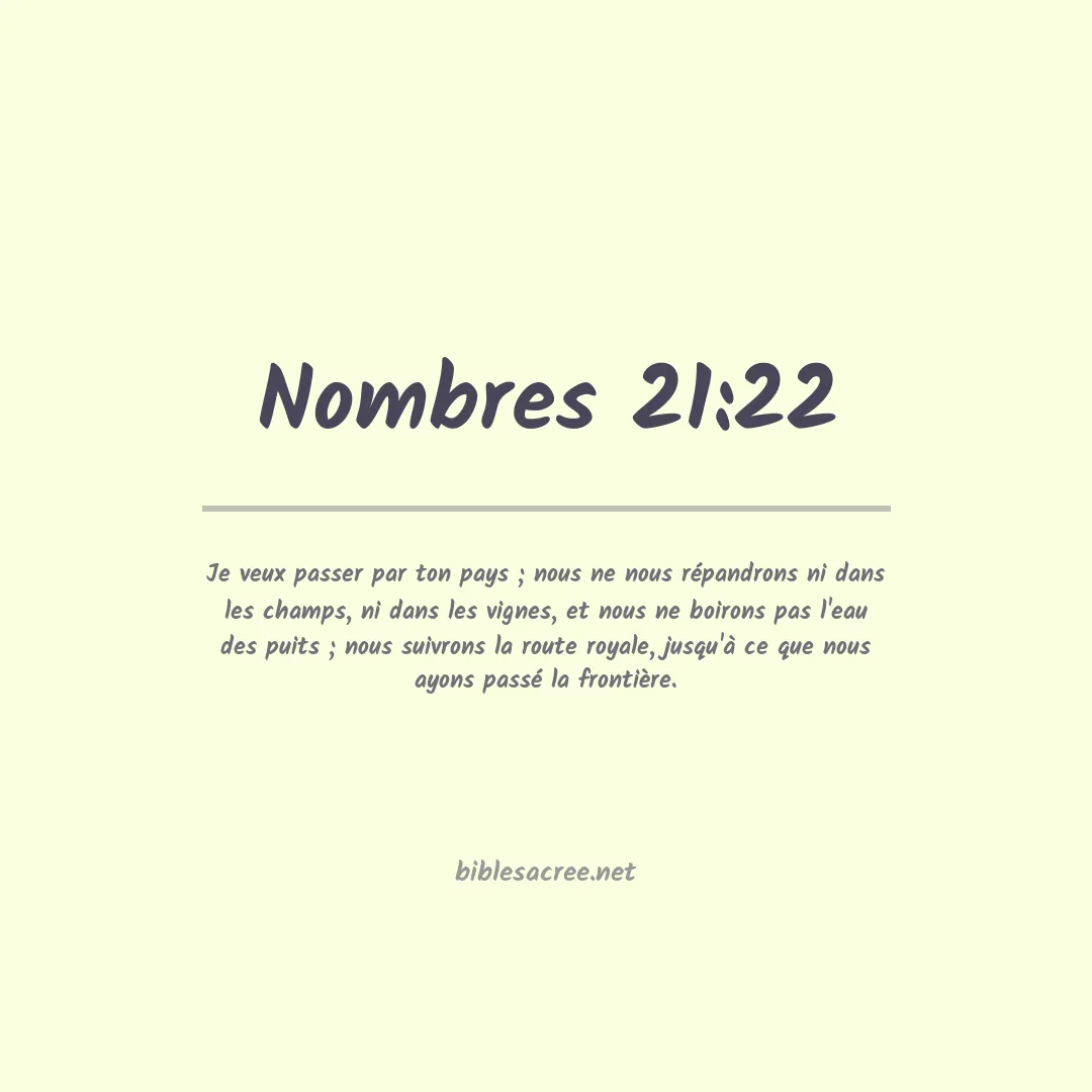 Nombres - 21:22