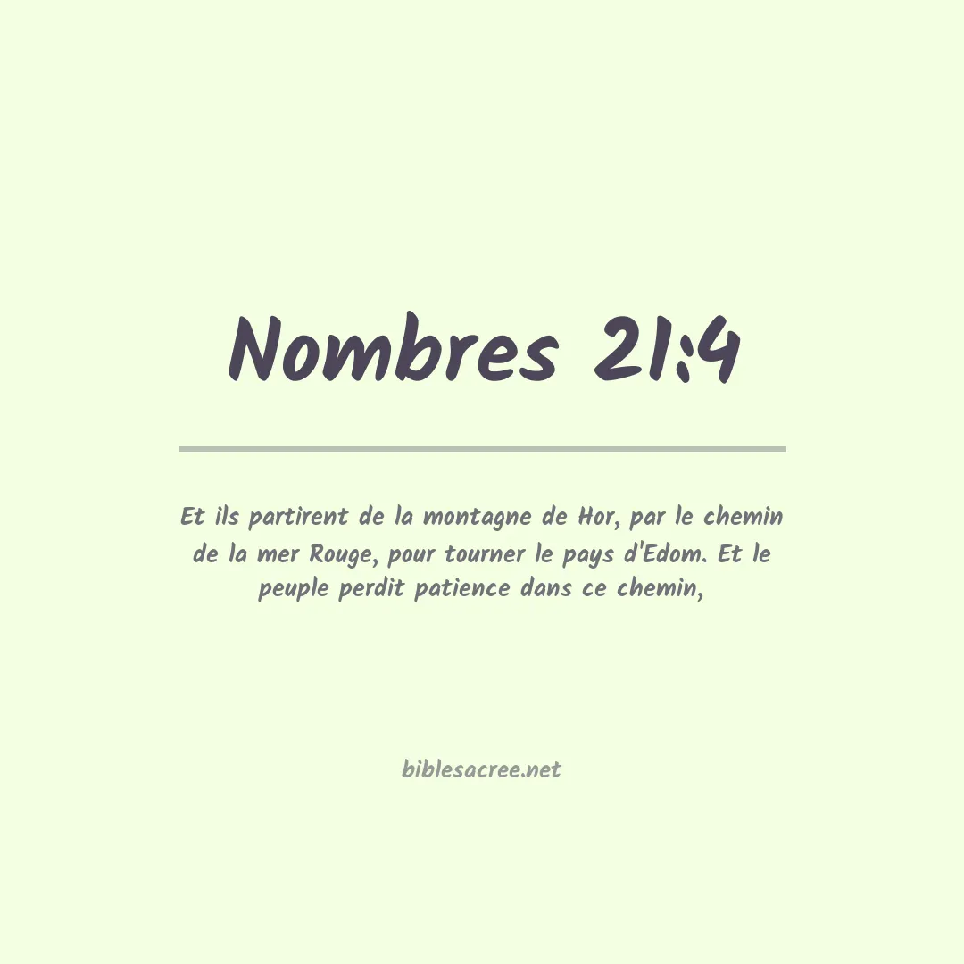 Nombres - 21:4