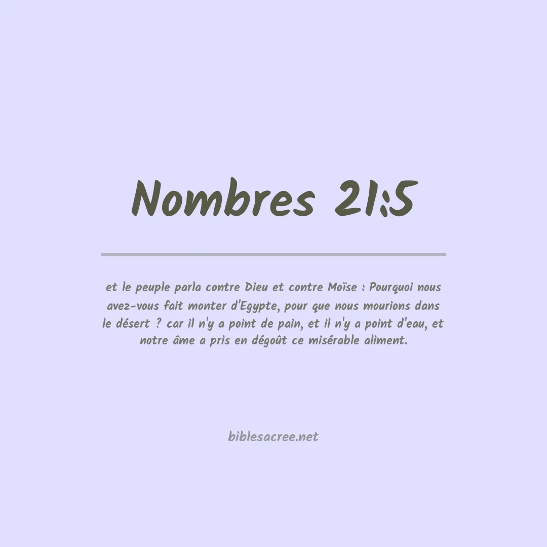 Nombres - 21:5