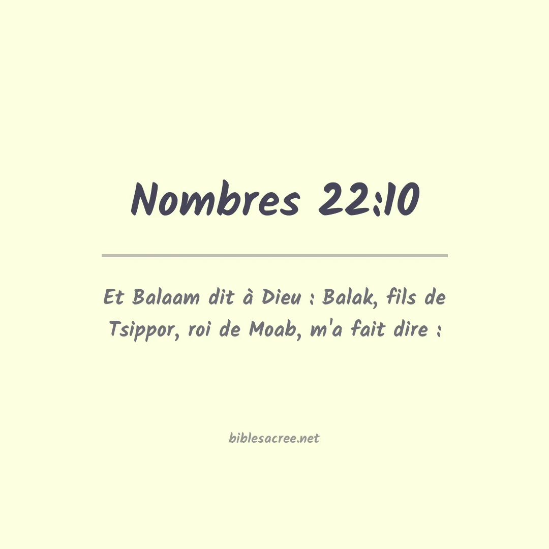 Nombres - 22:10