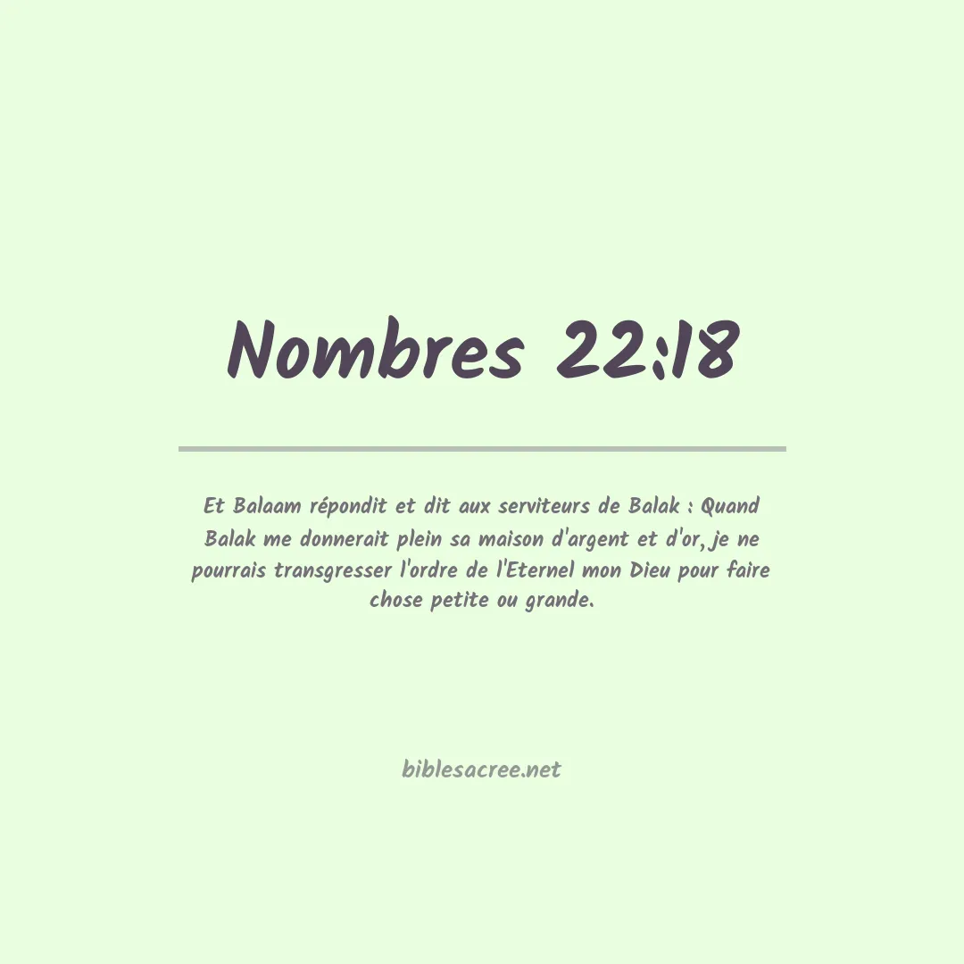 Nombres - 22:18
