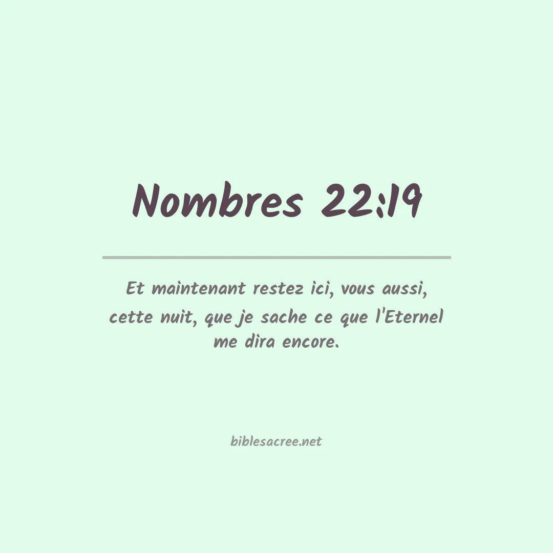 Nombres - 22:19