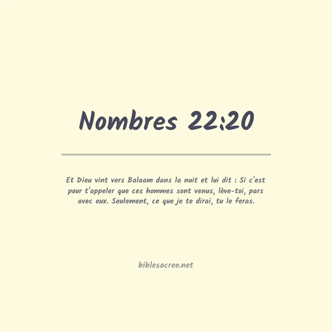 Nombres - 22:20