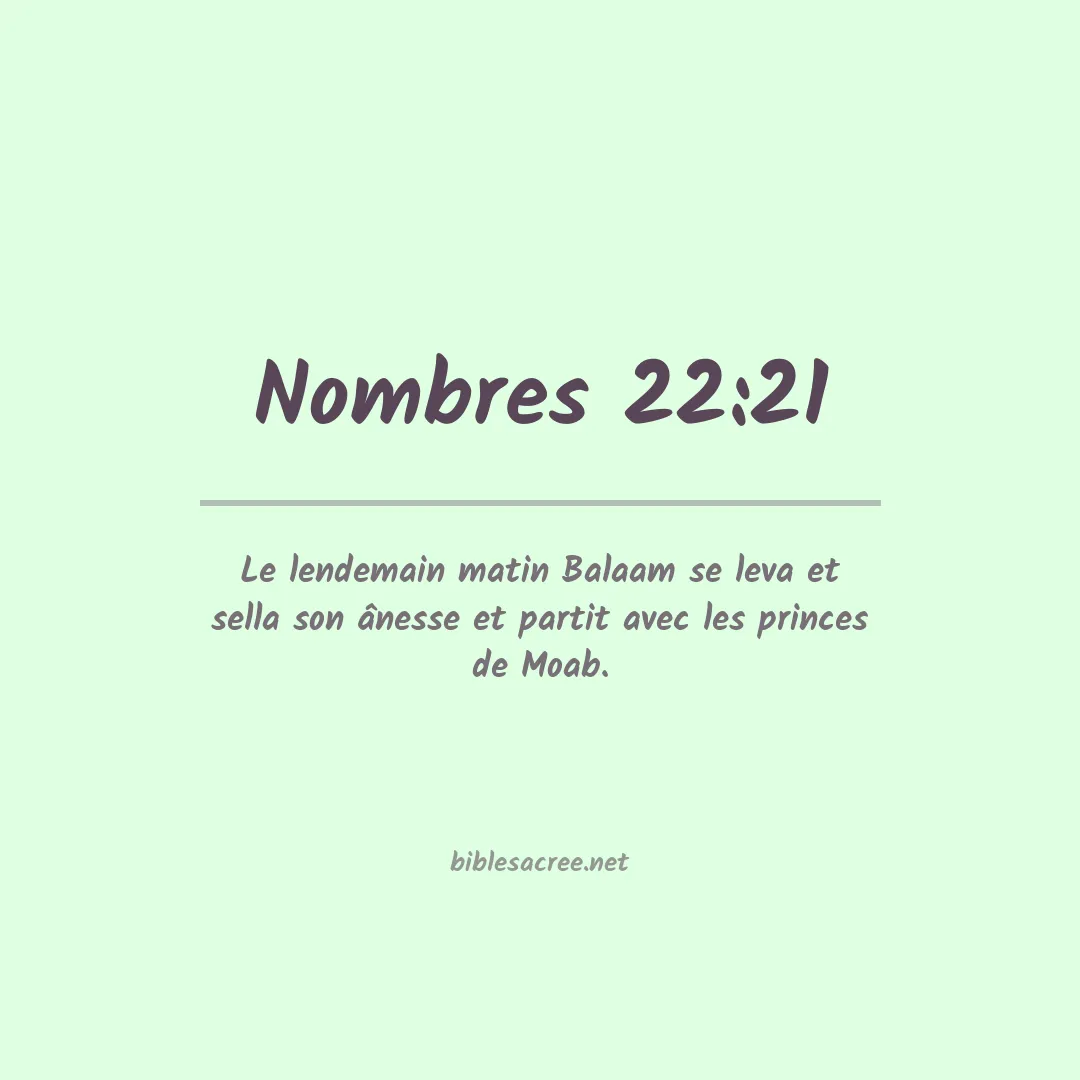 Nombres - 22:21