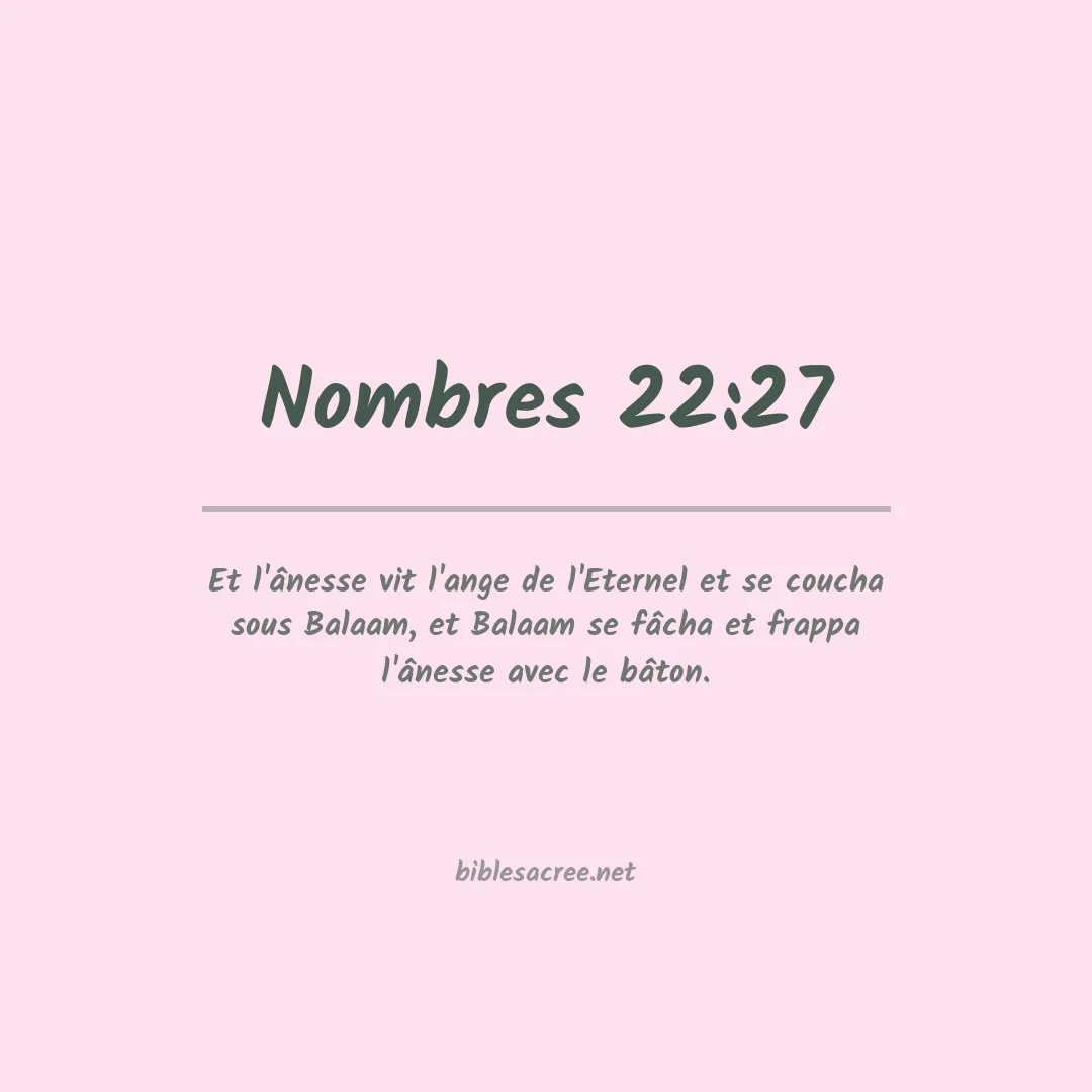 Nombres - 22:27