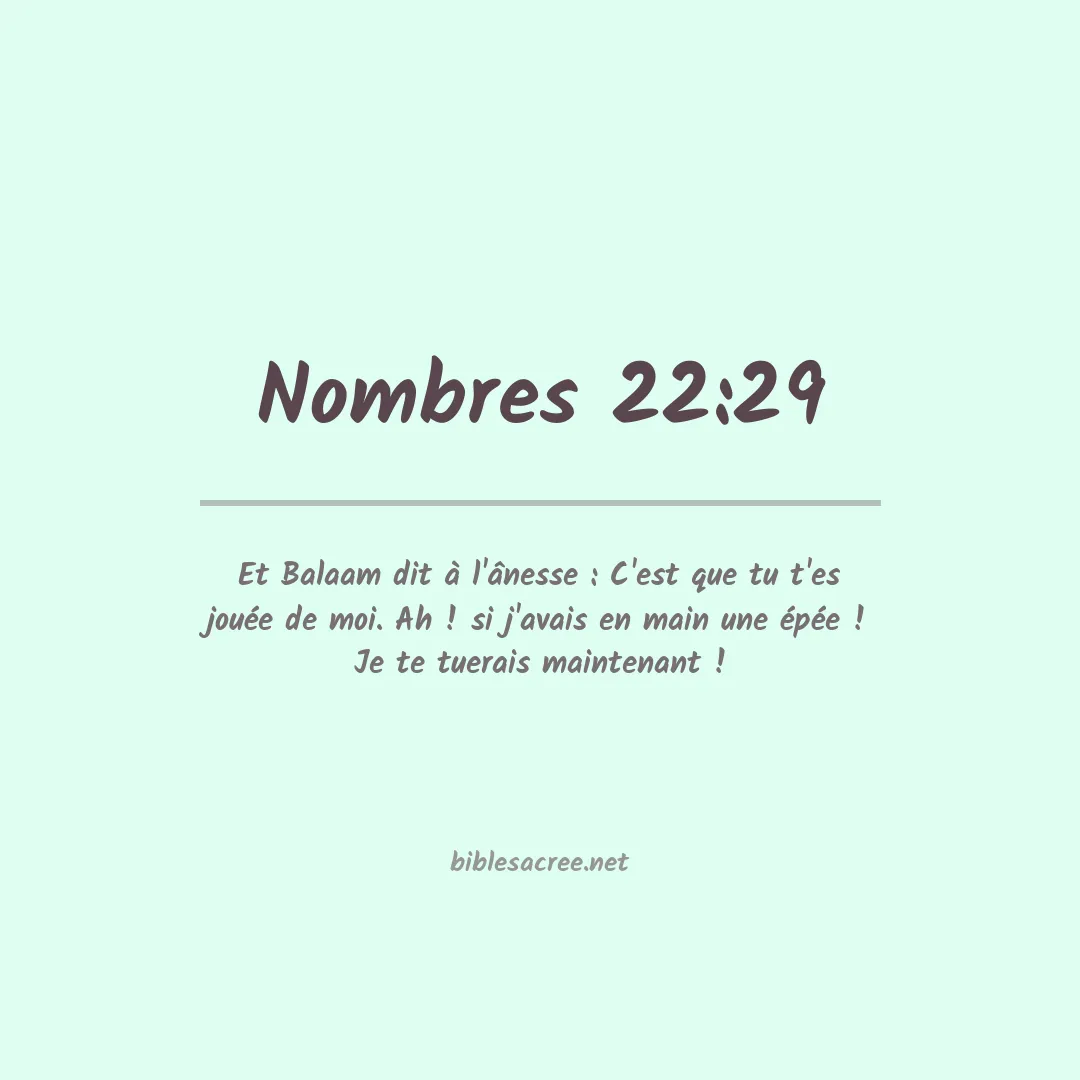 Nombres - 22:29
