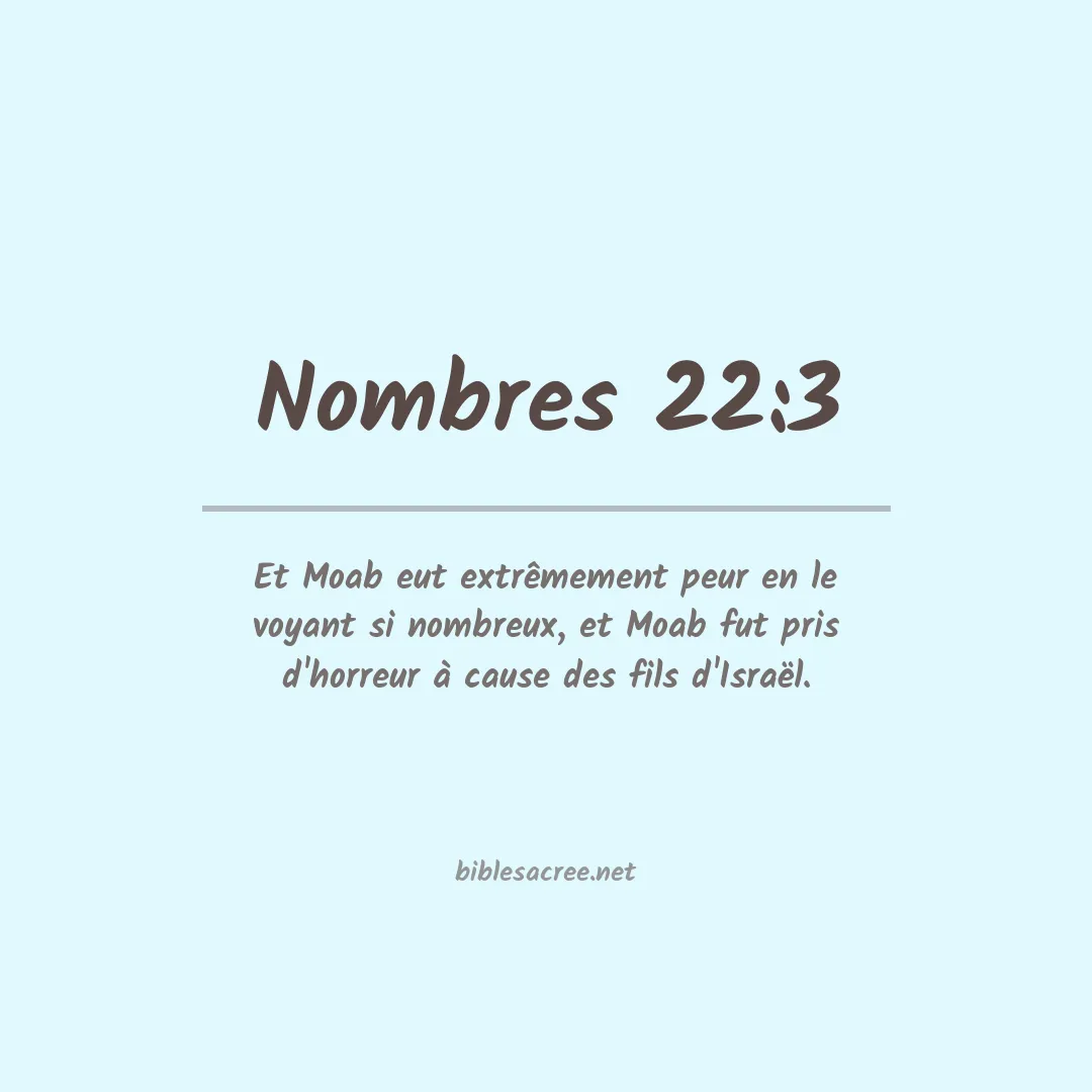 Nombres - 22:3