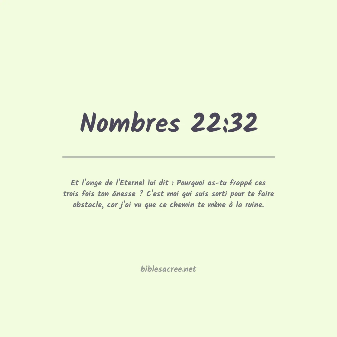 Nombres - 22:32