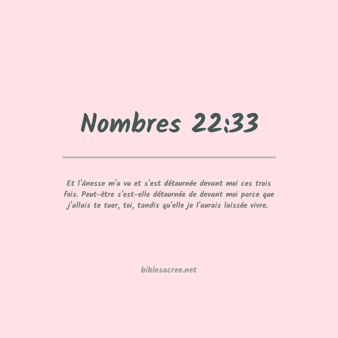 Nombres - 22:33