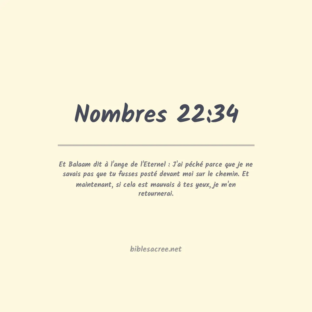 Nombres - 22:34