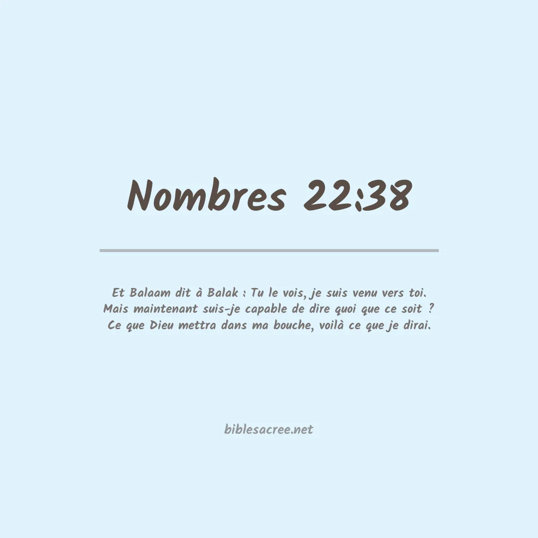 Nombres - 22:38