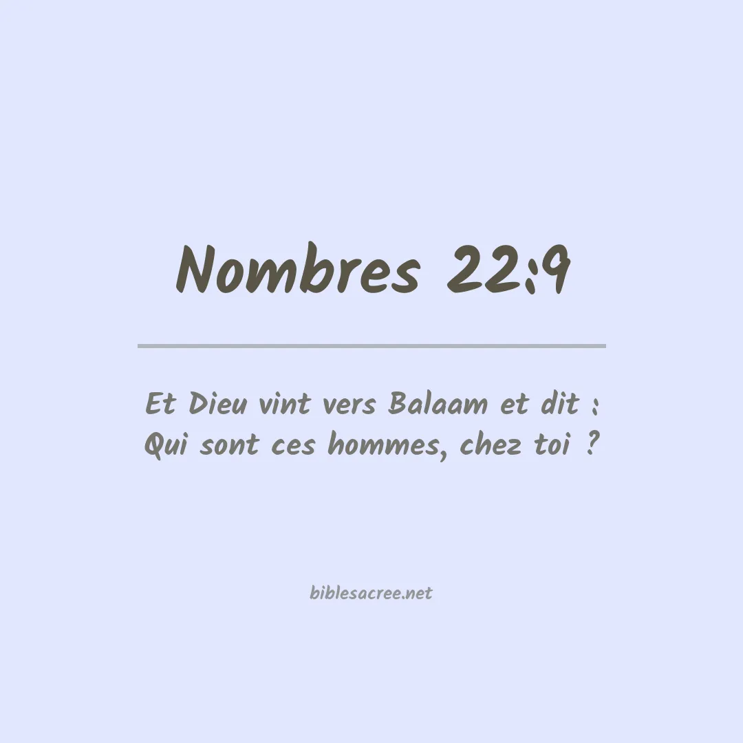 Nombres - 22:9