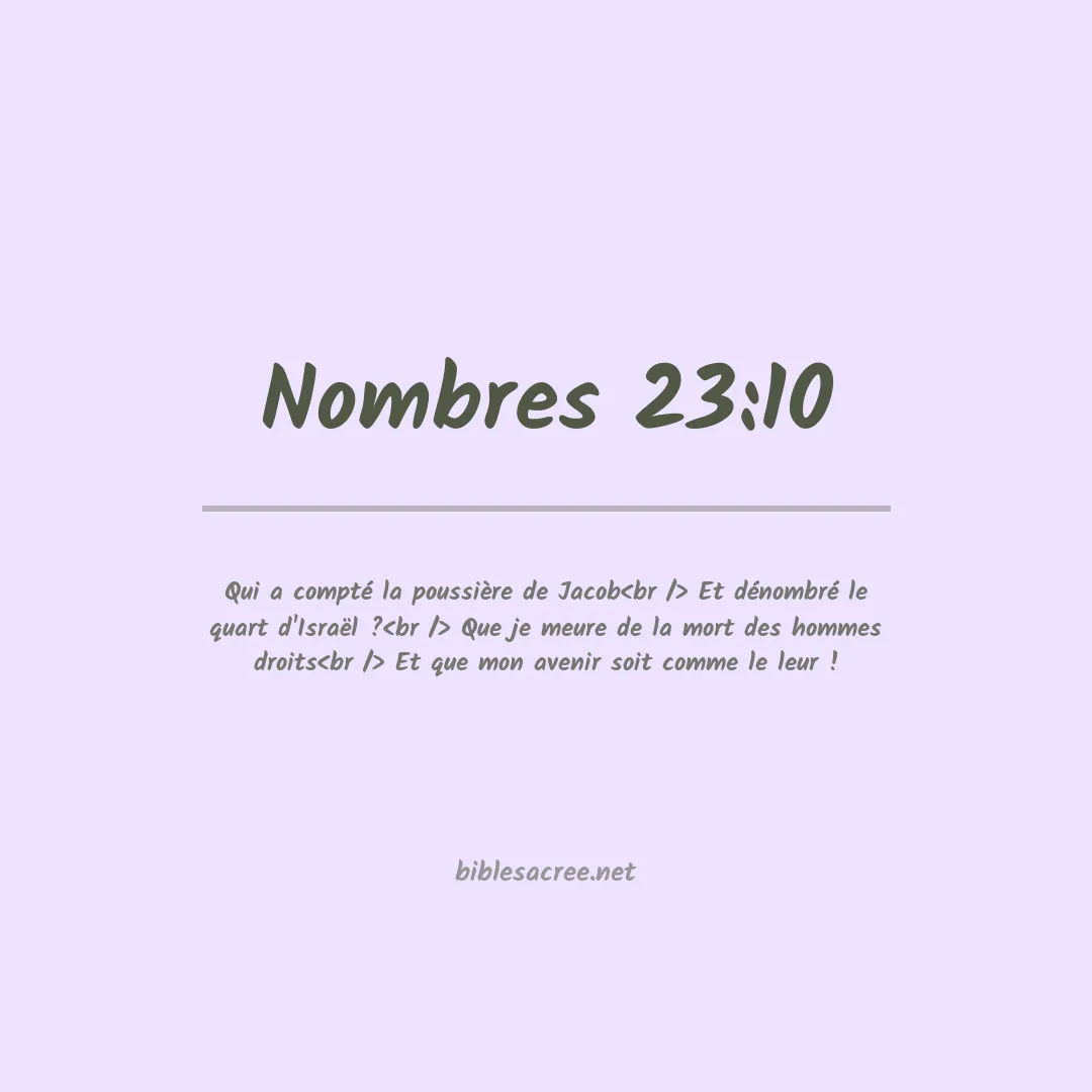Nombres - 23:10