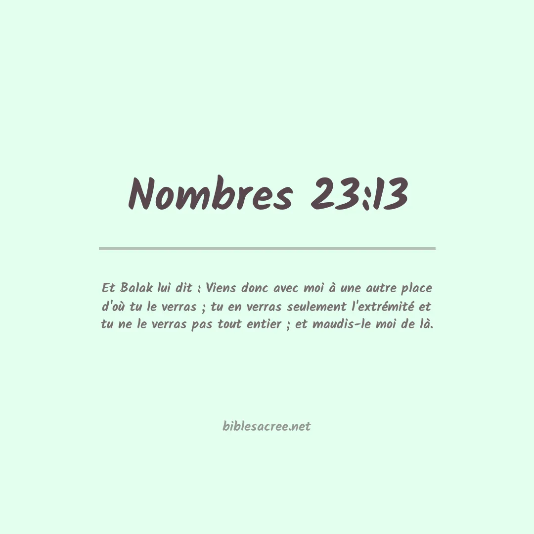 Nombres - 23:13