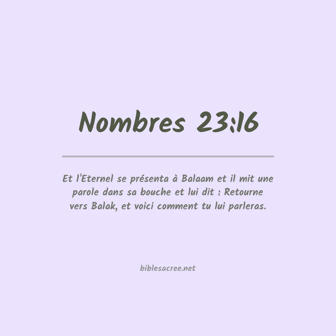 Nombres - 23:16