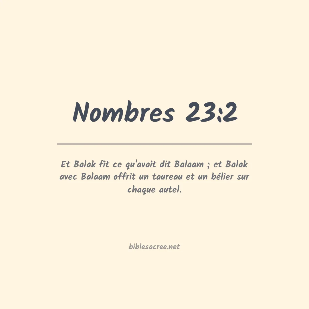 Nombres - 23:2