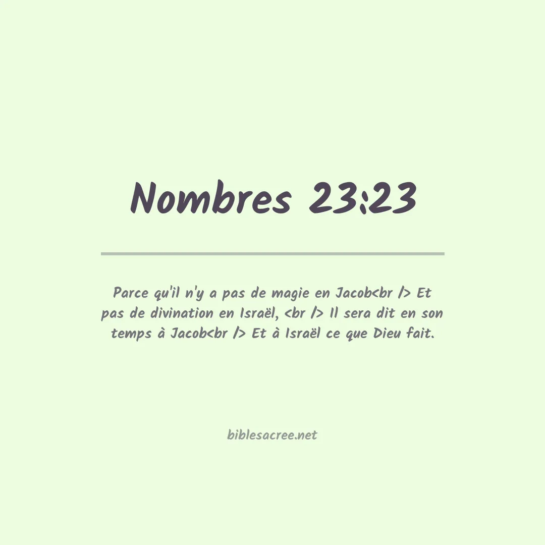 Nombres - 23:23