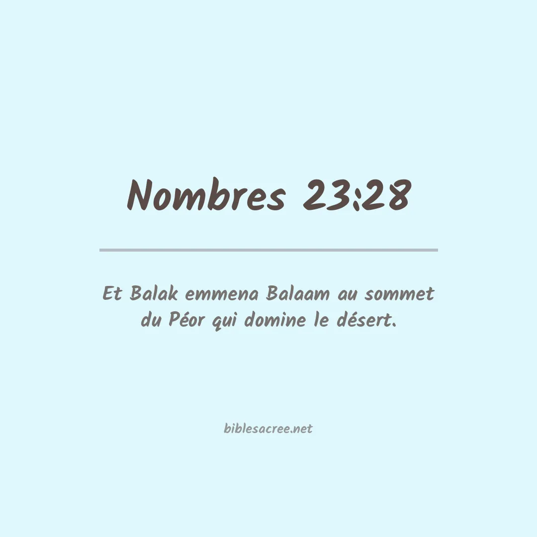 Nombres - 23:28