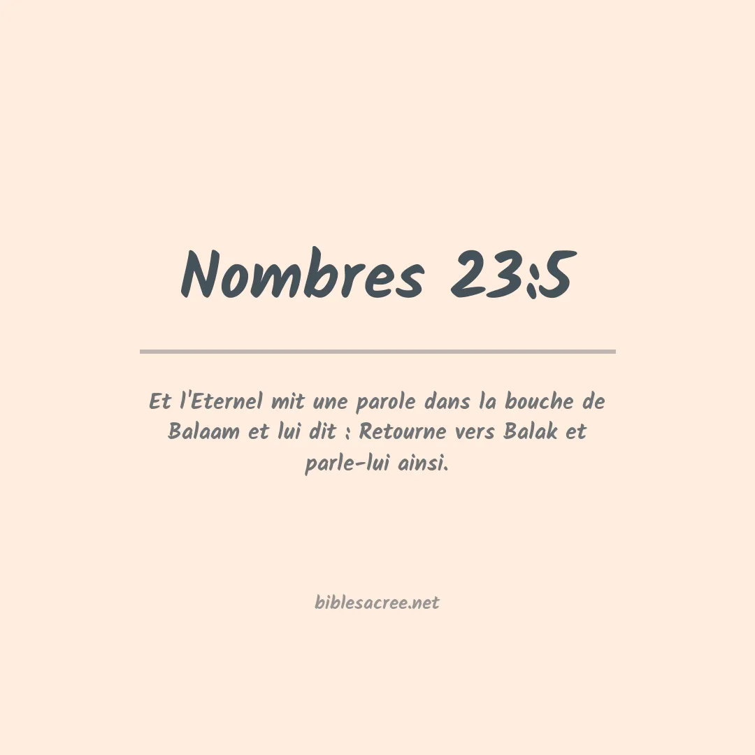 Nombres - 23:5