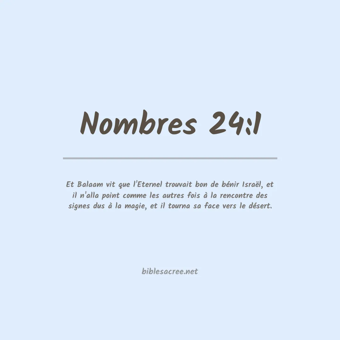 Nombres - 24:1