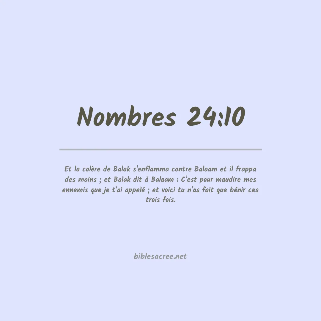 Nombres - 24:10