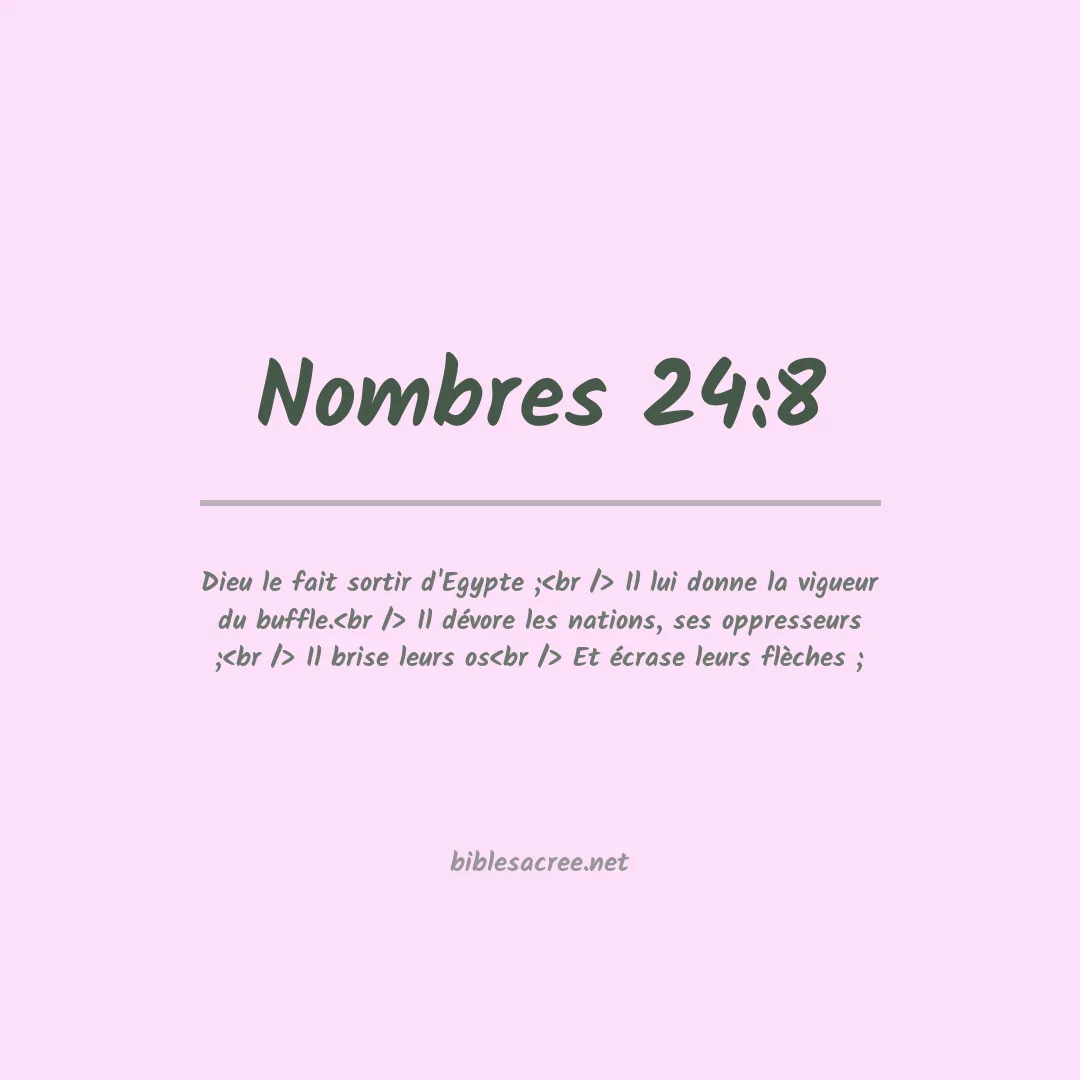 Nombres - 24:8