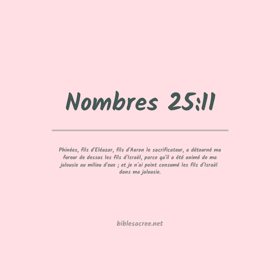 Nombres - 25:11