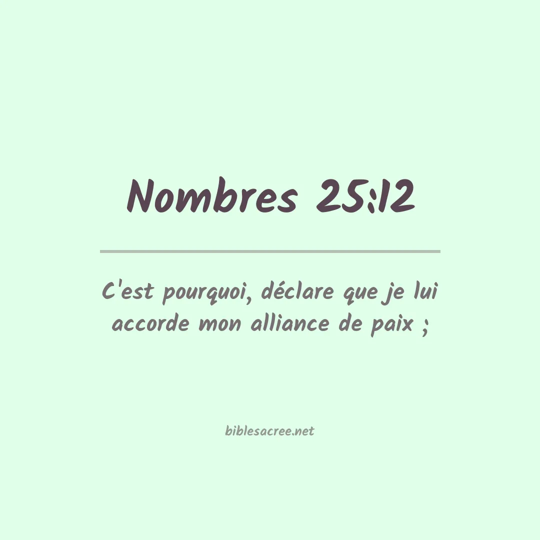 Nombres - 25:12