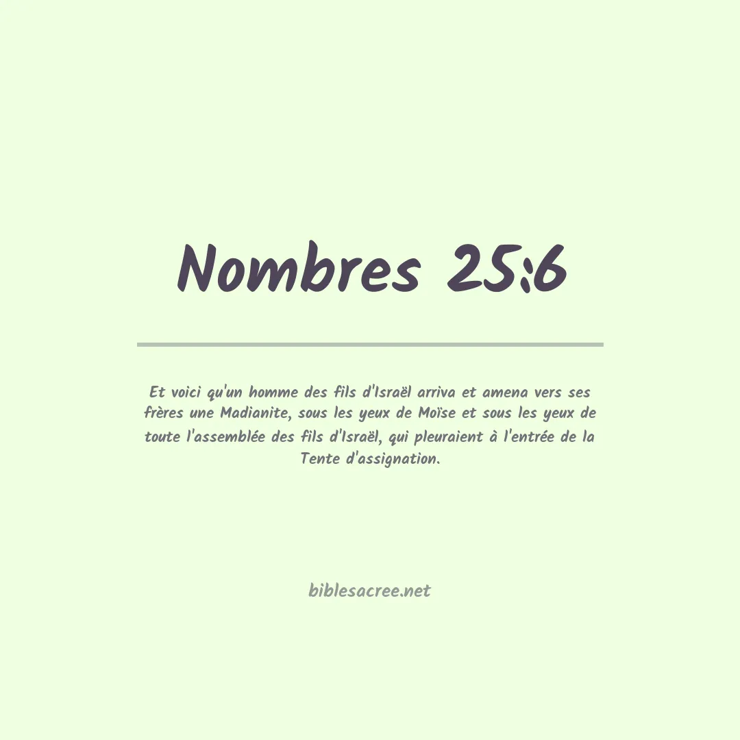 Nombres - 25:6