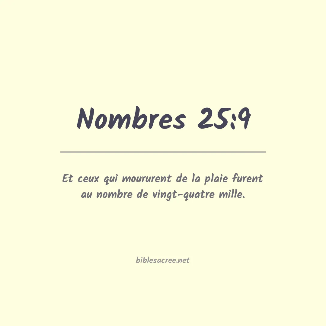 Nombres - 25:9