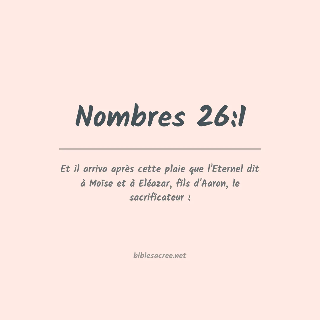 Nombres - 26:1