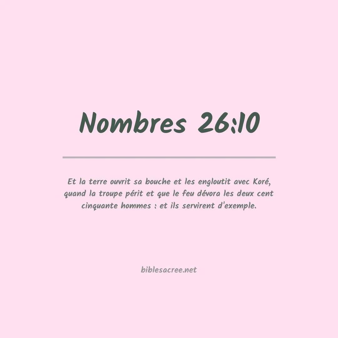 Nombres - 26:10