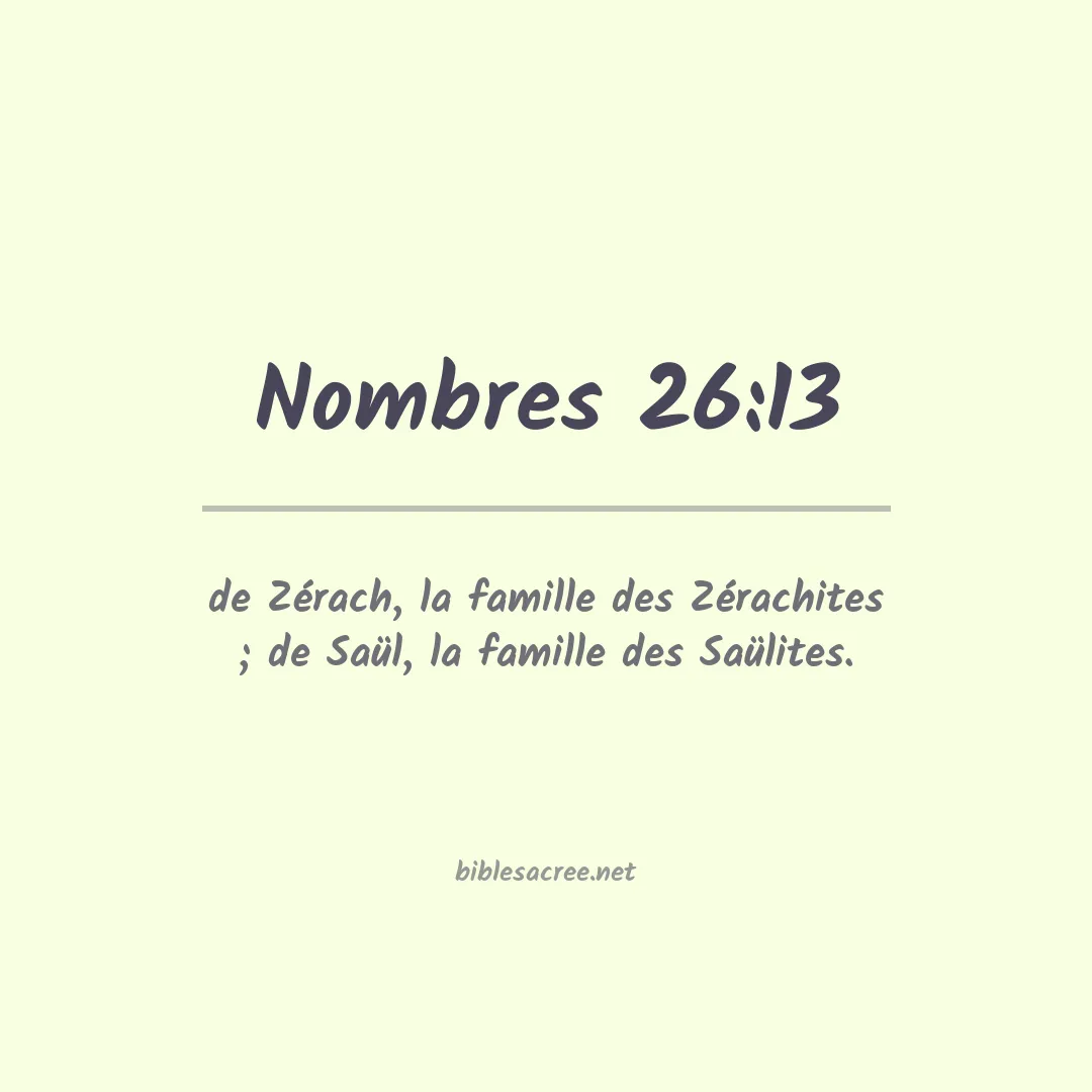 Nombres - 26:13