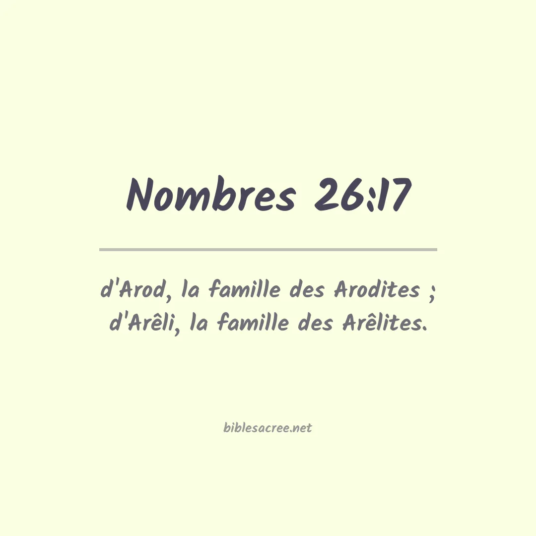 Nombres - 26:17