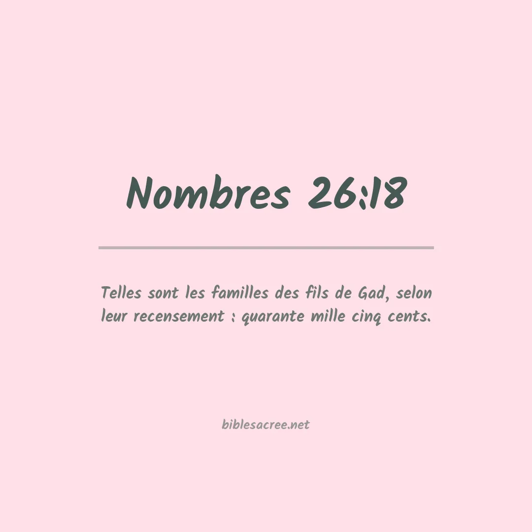 Nombres - 26:18