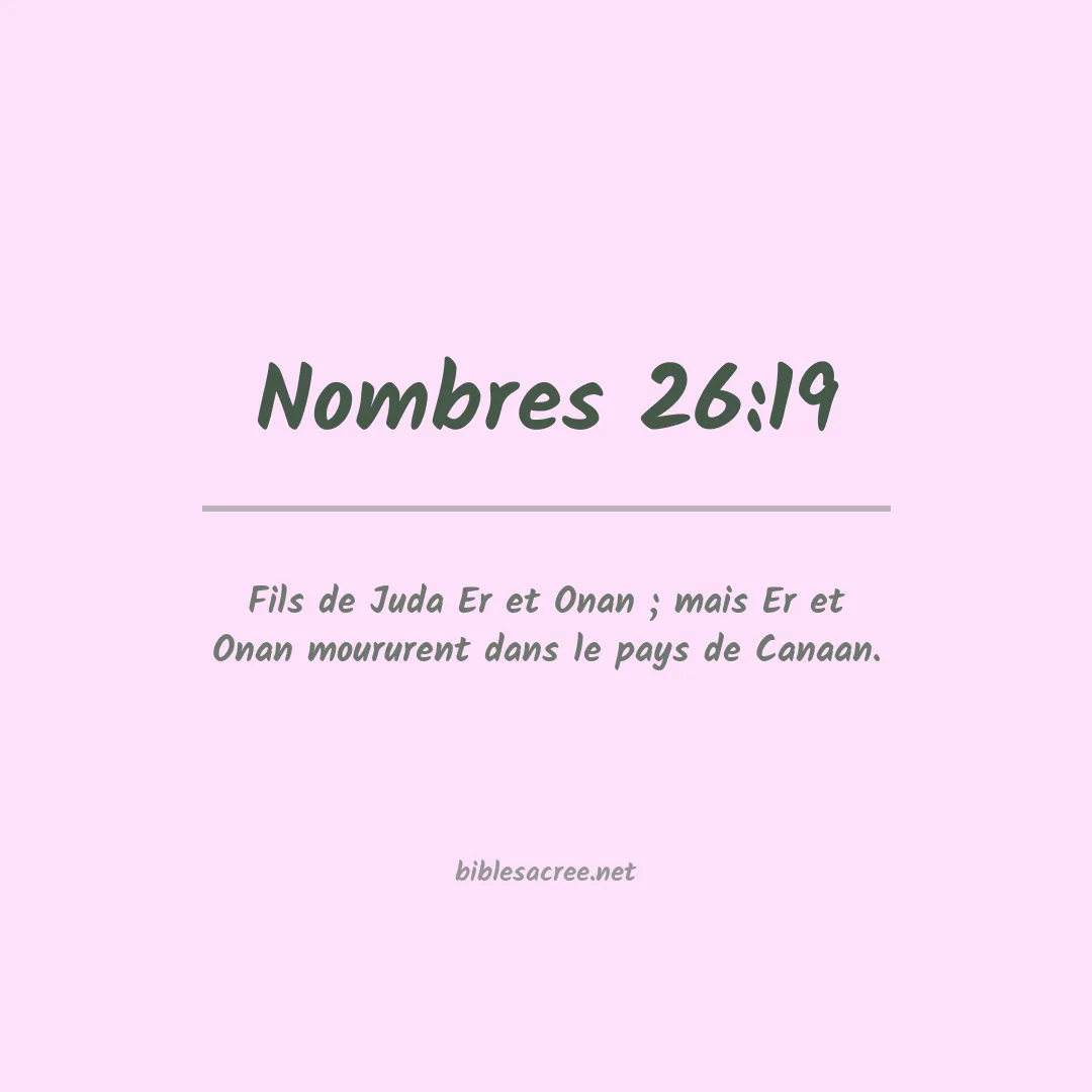 Nombres - 26:19