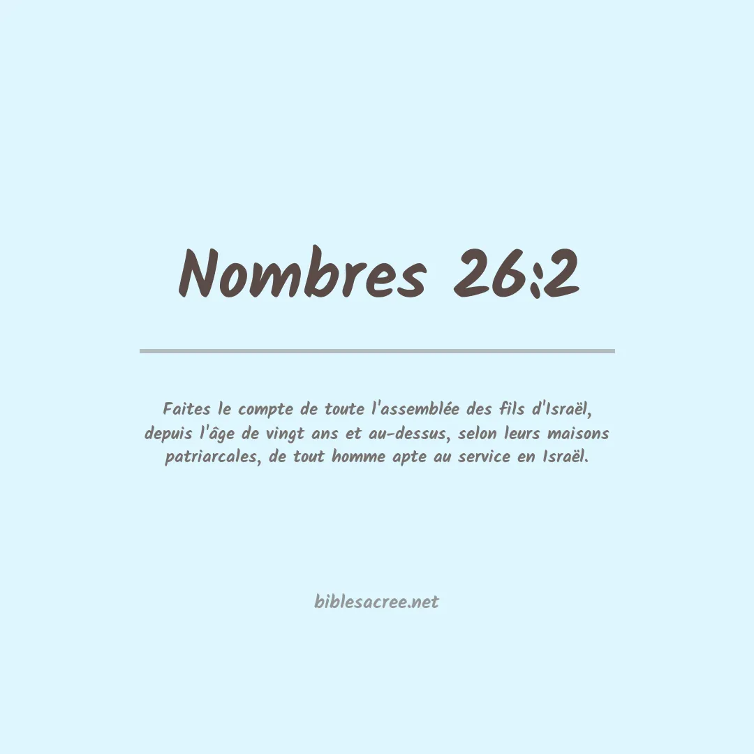 Nombres - 26:2