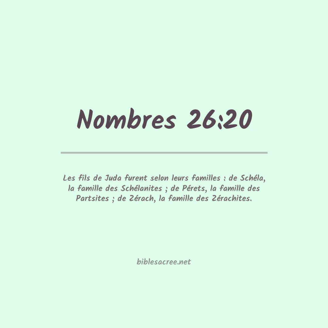 Nombres - 26:20