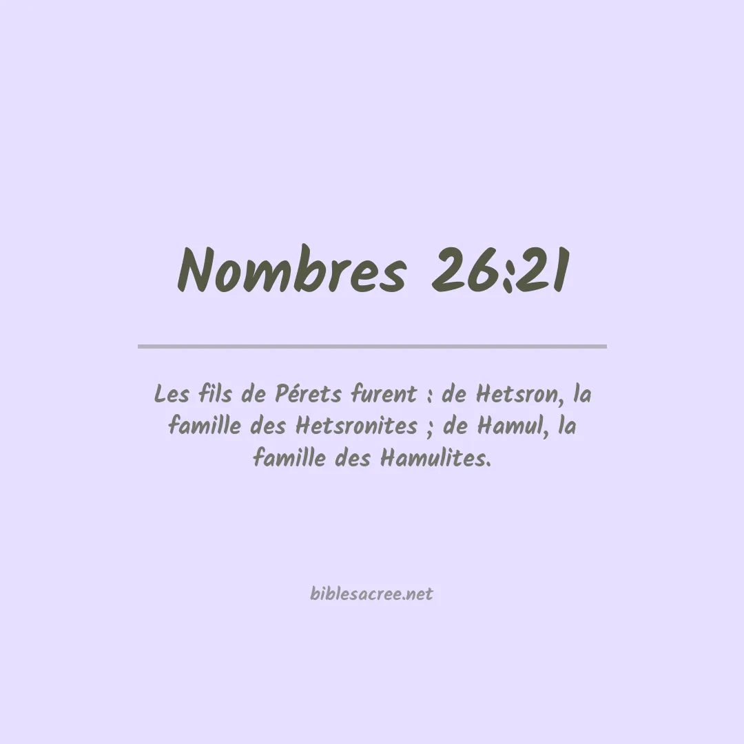 Nombres - 26:21