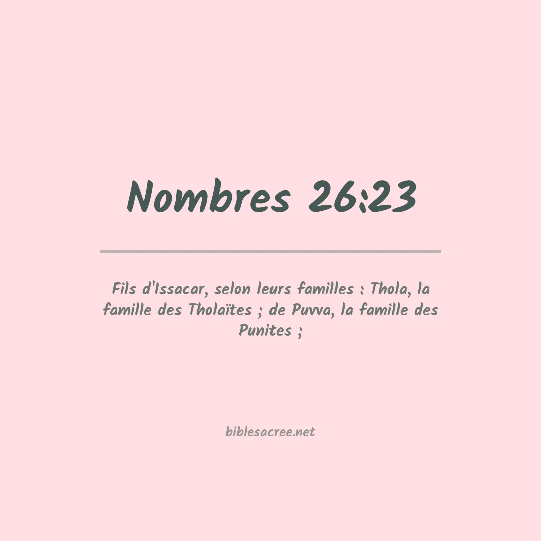 Nombres - 26:23
