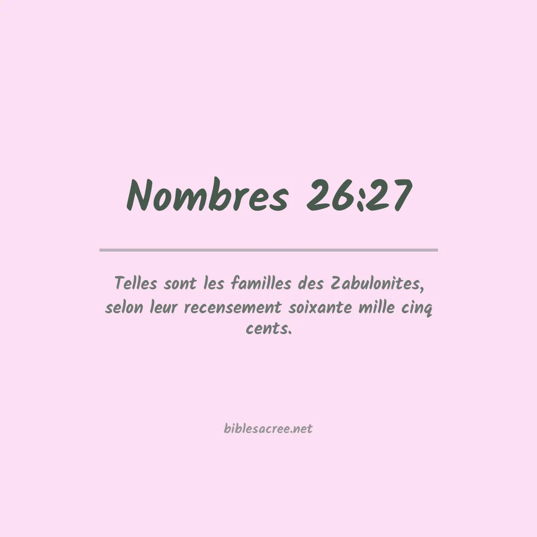 Nombres - 26:27