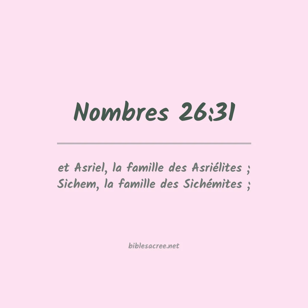 Nombres - 26:31
