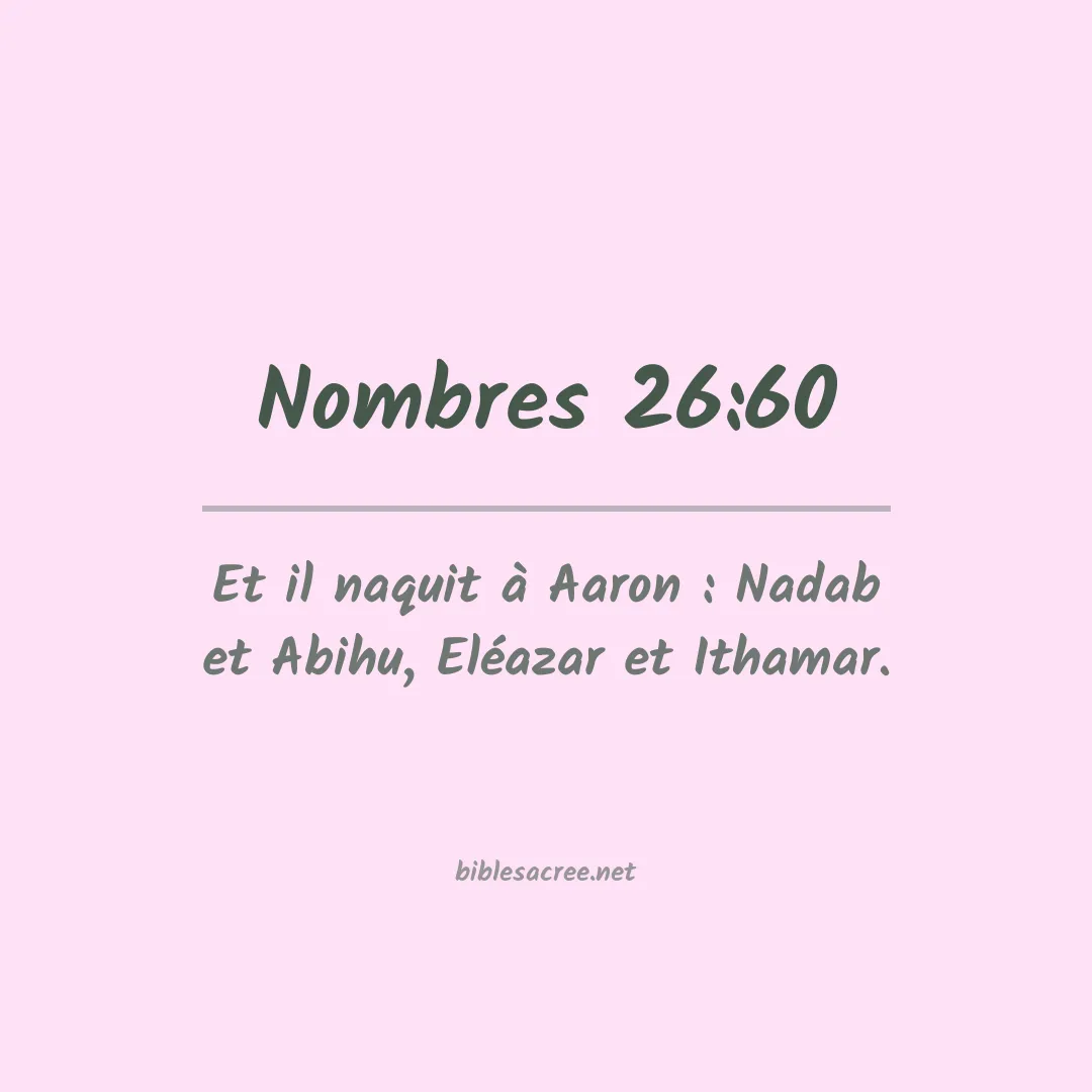 Nombres - 26:60