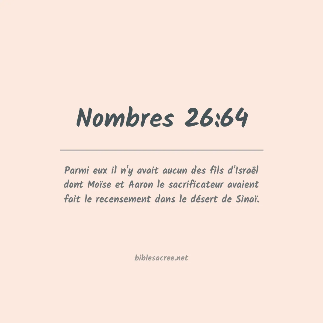 Nombres - 26:64