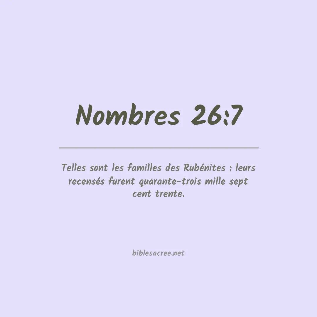 Nombres - 26:7