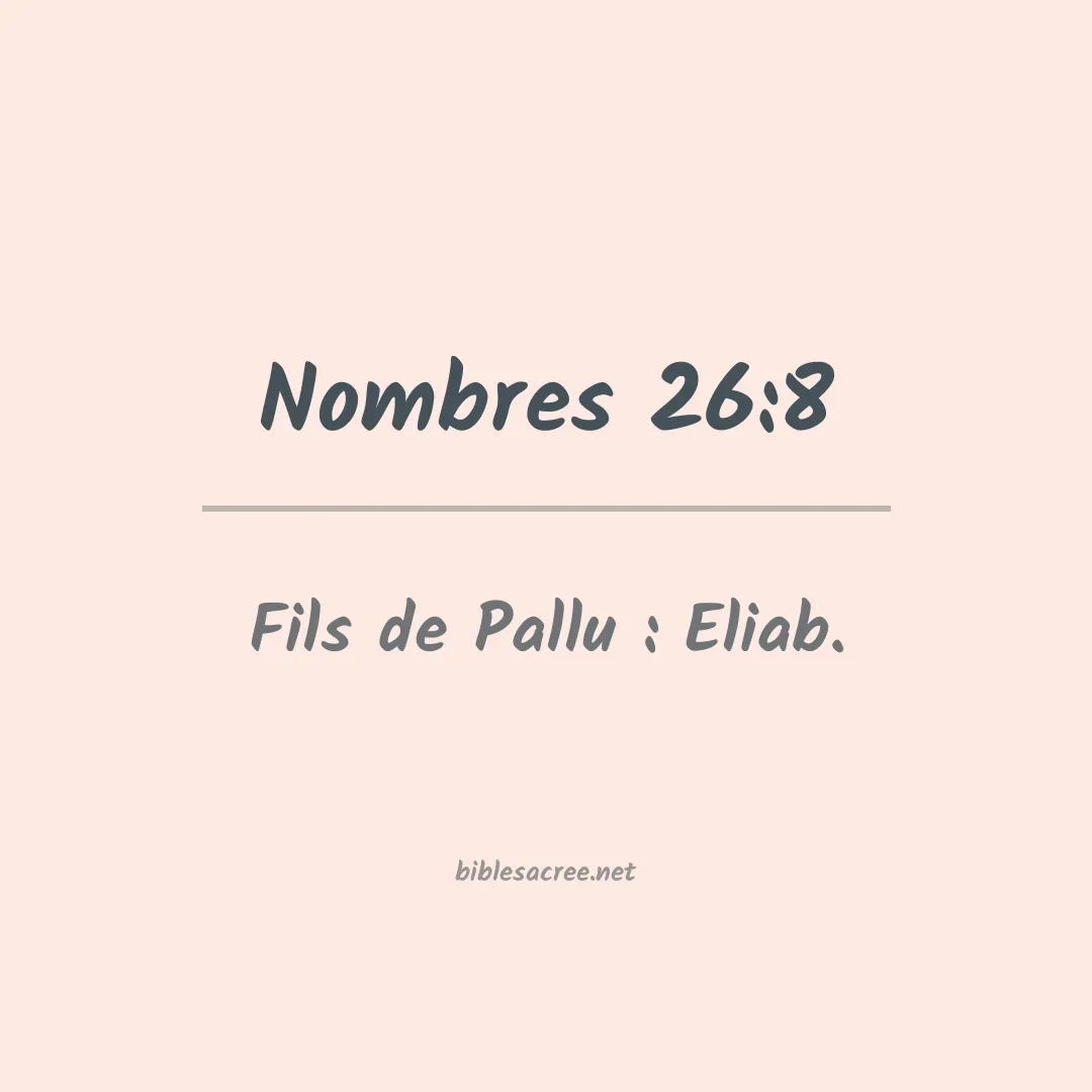 Nombres - 26:8