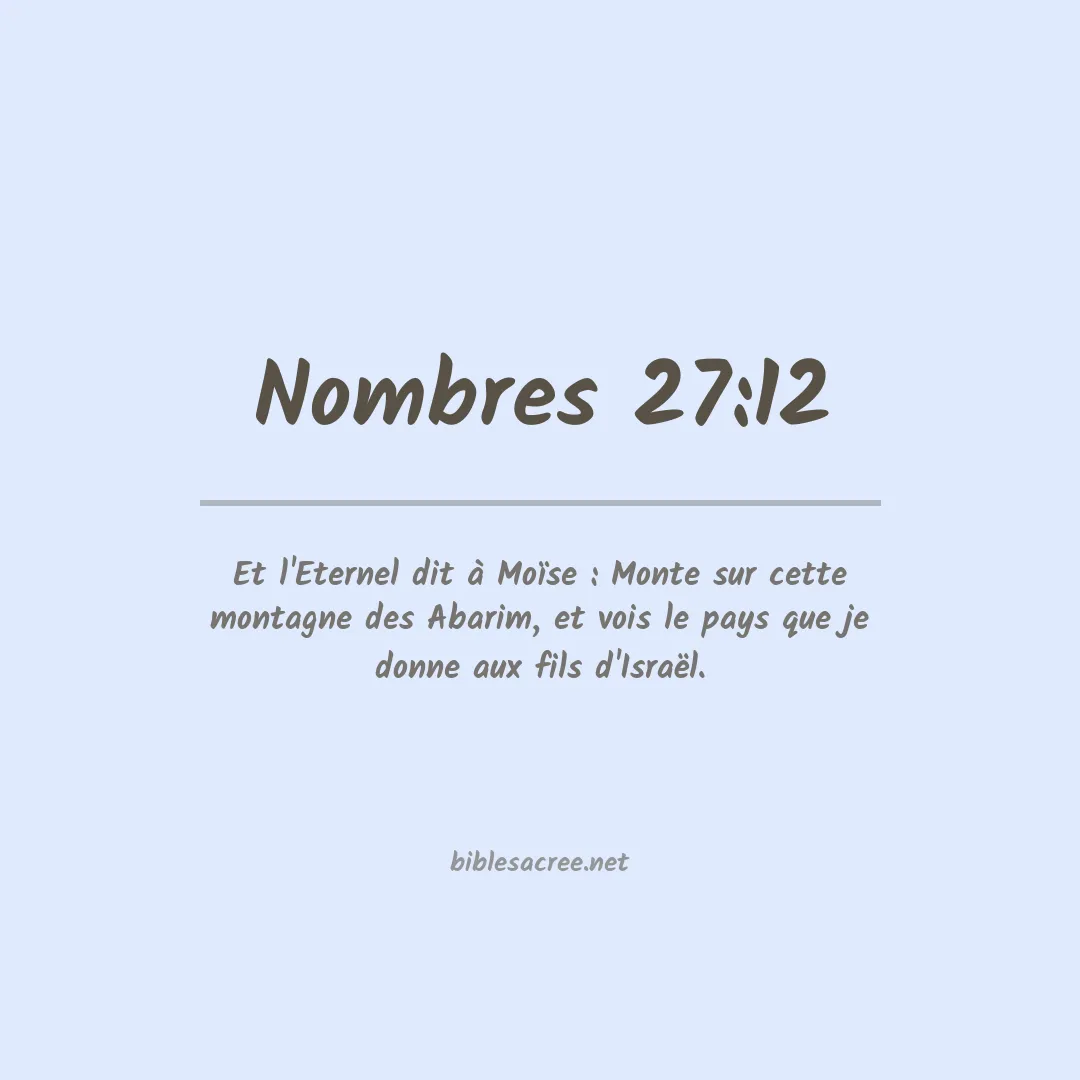 Nombres - 27:12