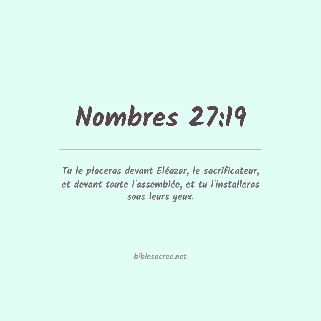 Nombres - 27:19