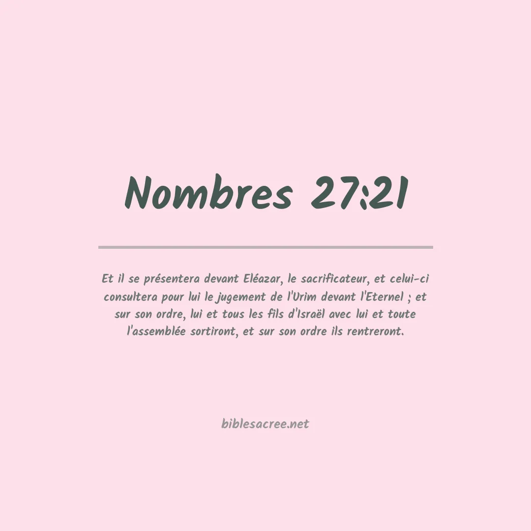 Nombres - 27:21